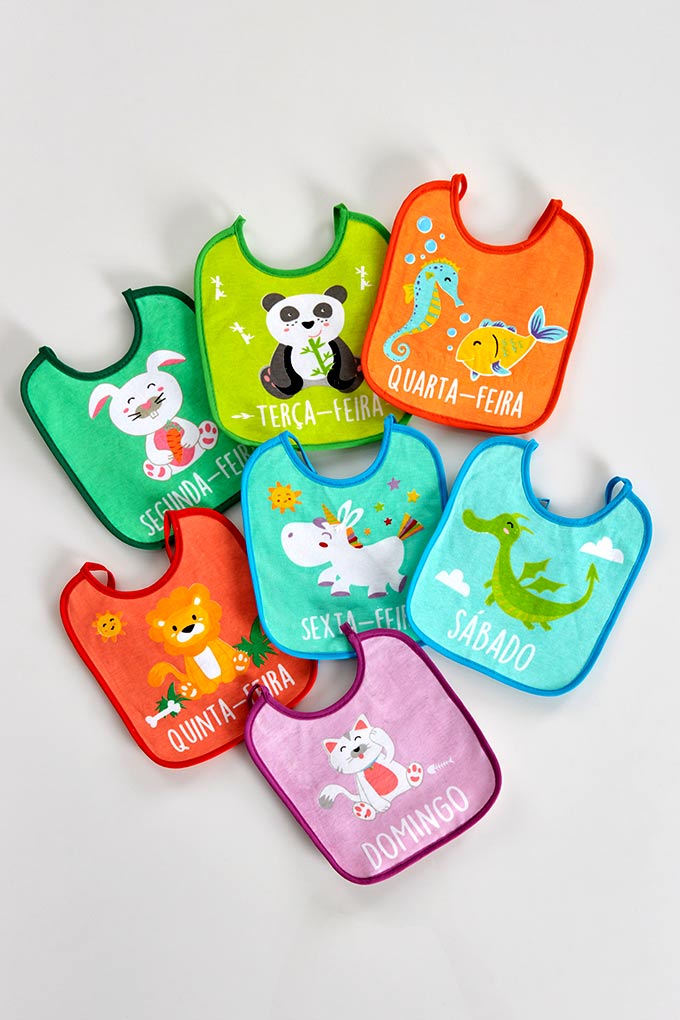 Pack 7 Weekly Days Impermeable Bibs