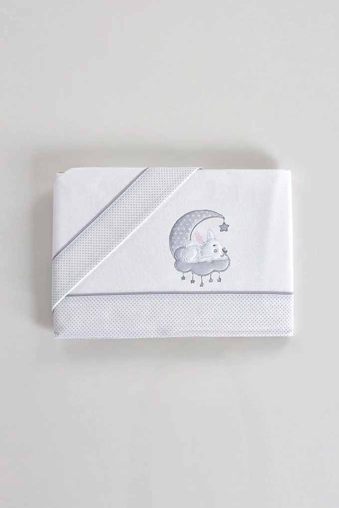 Flannel Embroidered Assorted Baby Sheets Set