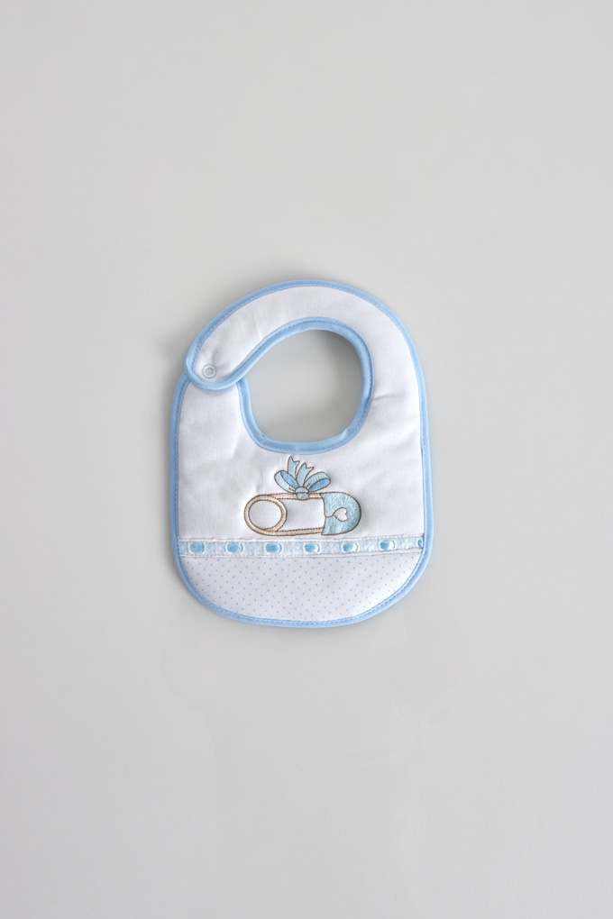 Safety Pin Embroidered Impermeable Bibs