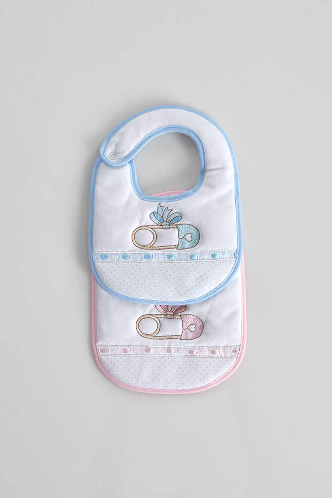 Safety Pin Embroidered Impermeable Bibs