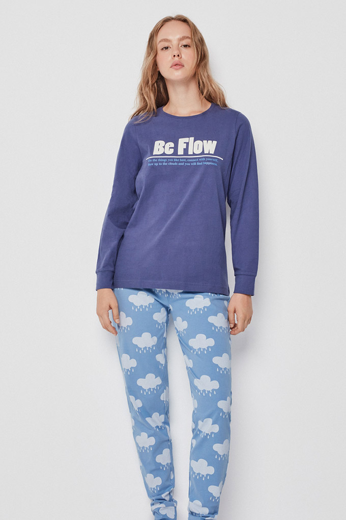 Pijama Estampado Senhora Be Flow_1