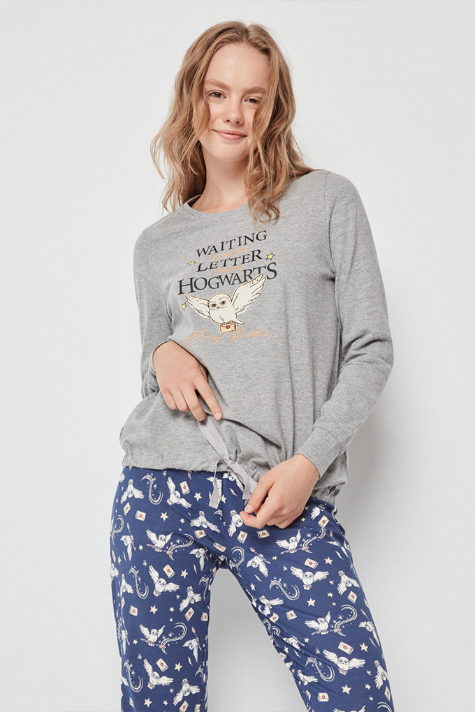 Waiting My Letter From Hogwarts Woman Printed Pyjama Set