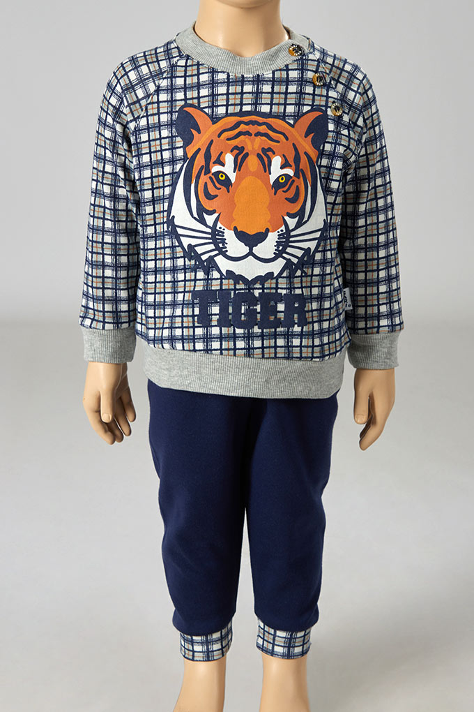 Tiger Boy Thermal Printed Pyjama Set