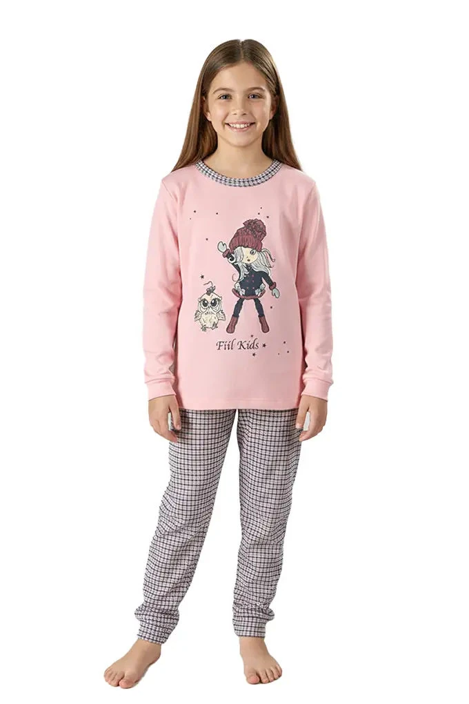 Fiil Kids Girl Thermal Printed Pyjama Set