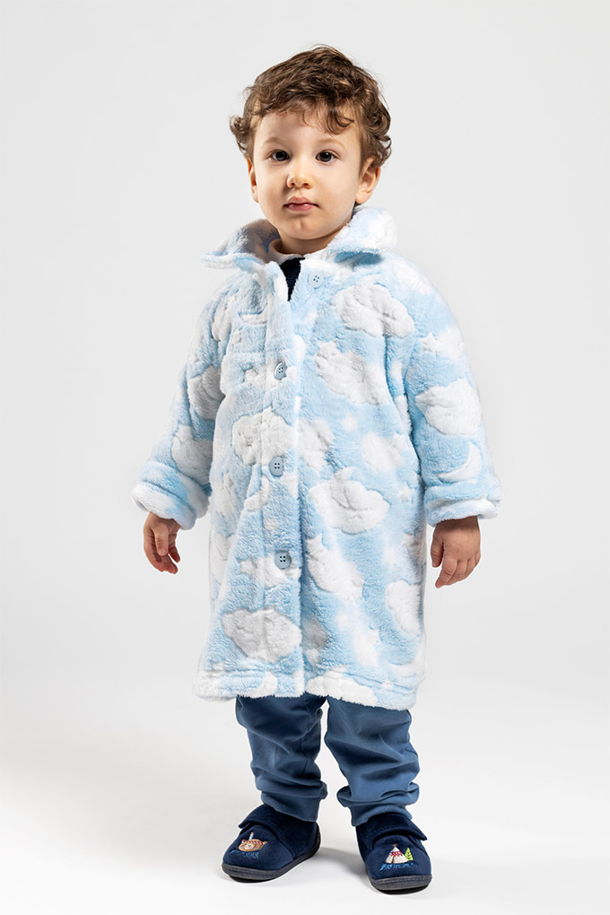 Baby Clouds Coral Robe