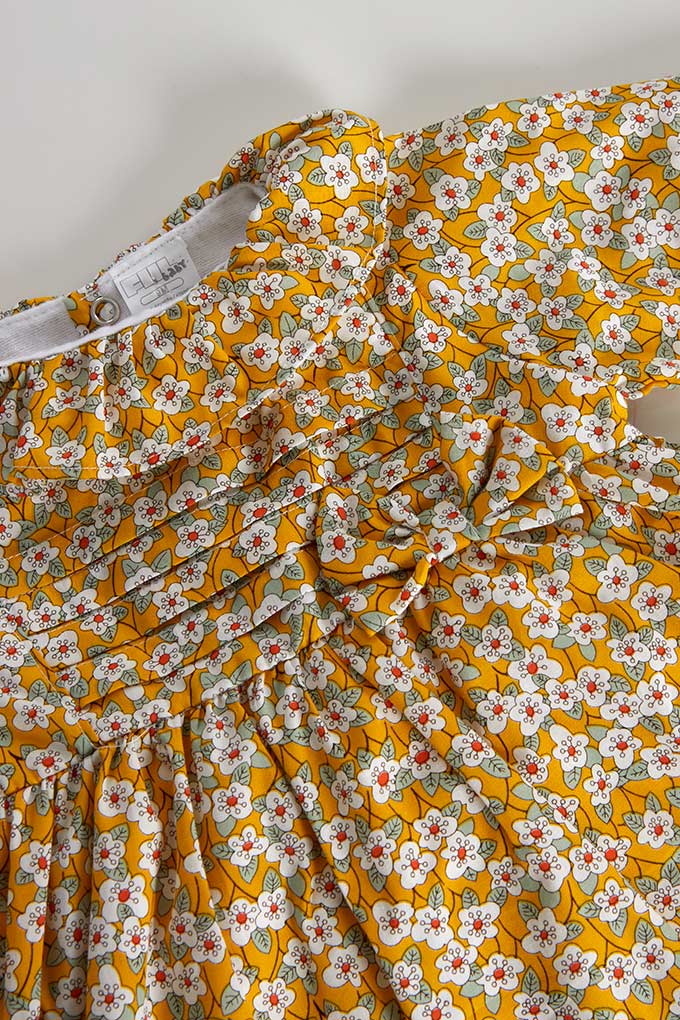 Flowers Printed Baby Dress