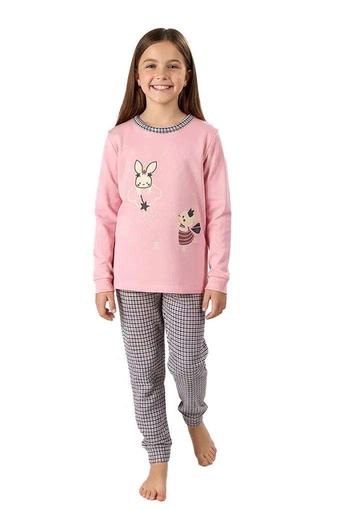 Bunnys Girl Thermal Printed Pyjama Set