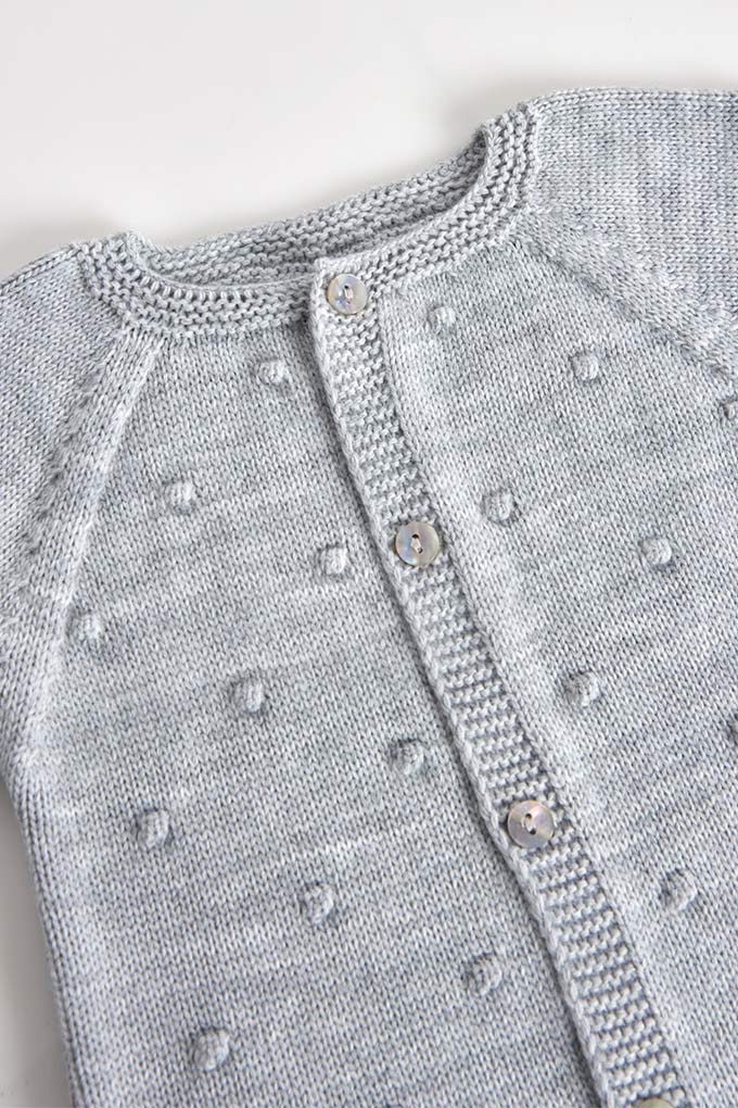 Pom Pom Knitted Baby Jacket