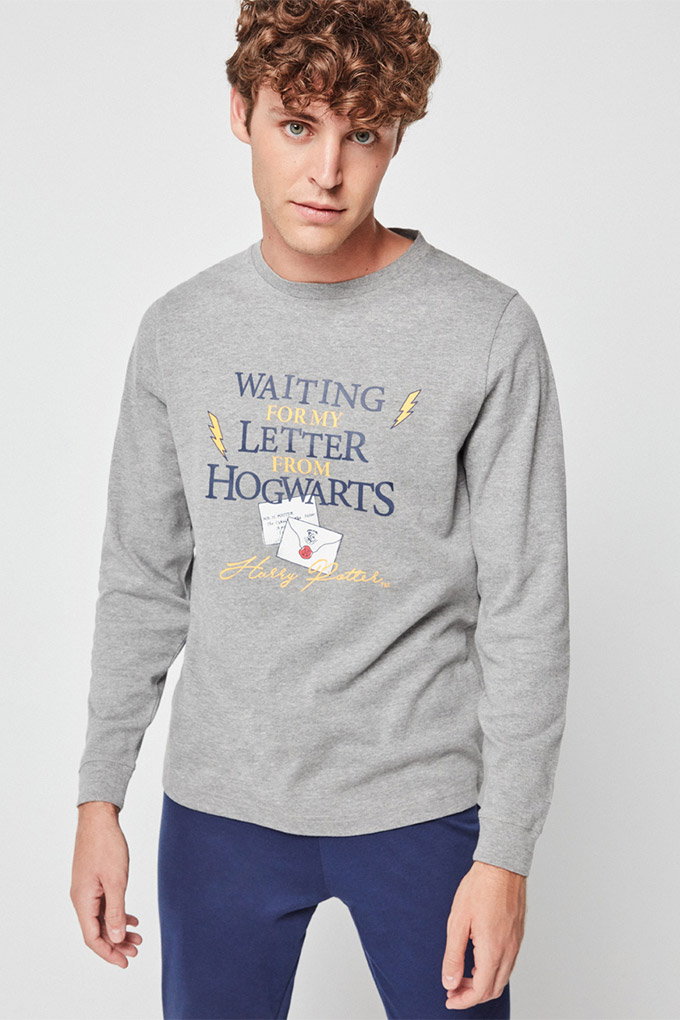 Letter from Hogwarts Man Printed Pyjama Set