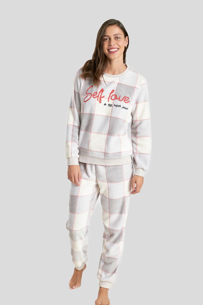 Self Love Woman Coral Pyjama Set