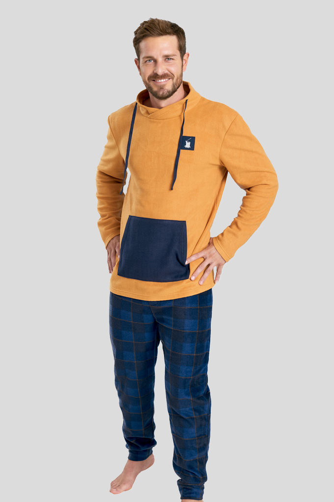 Man Thermal Pyjama Set w/ Pocket