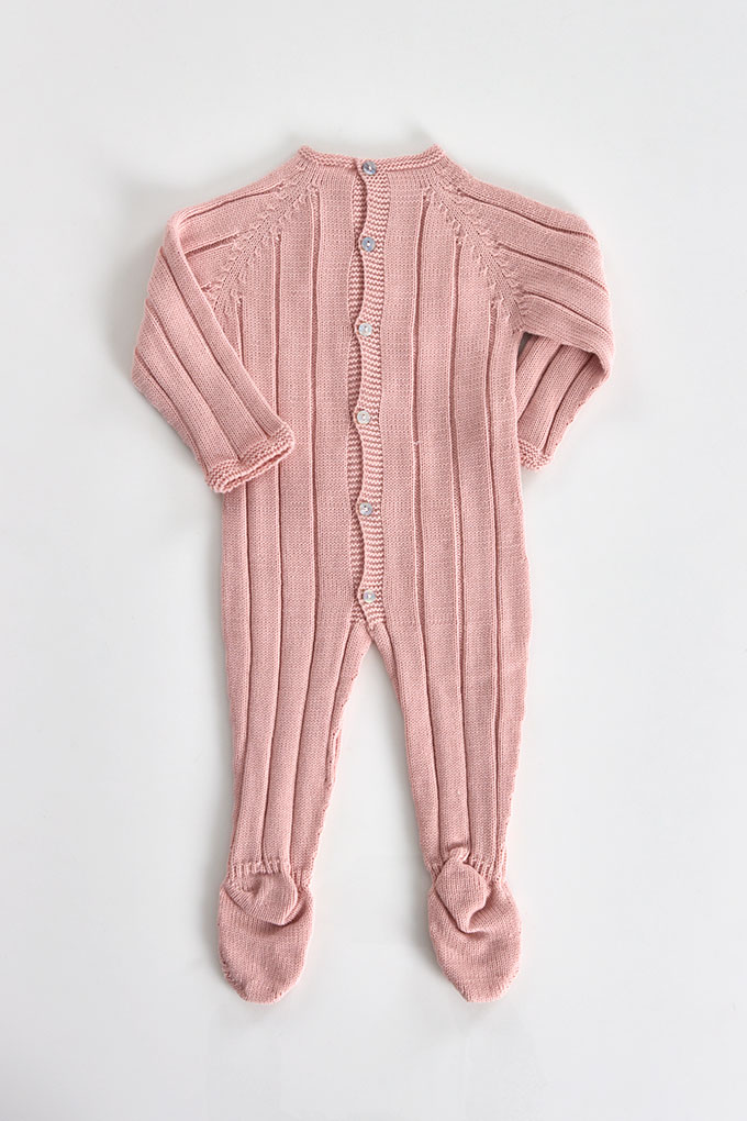 Pom pom Knitted Babygrow