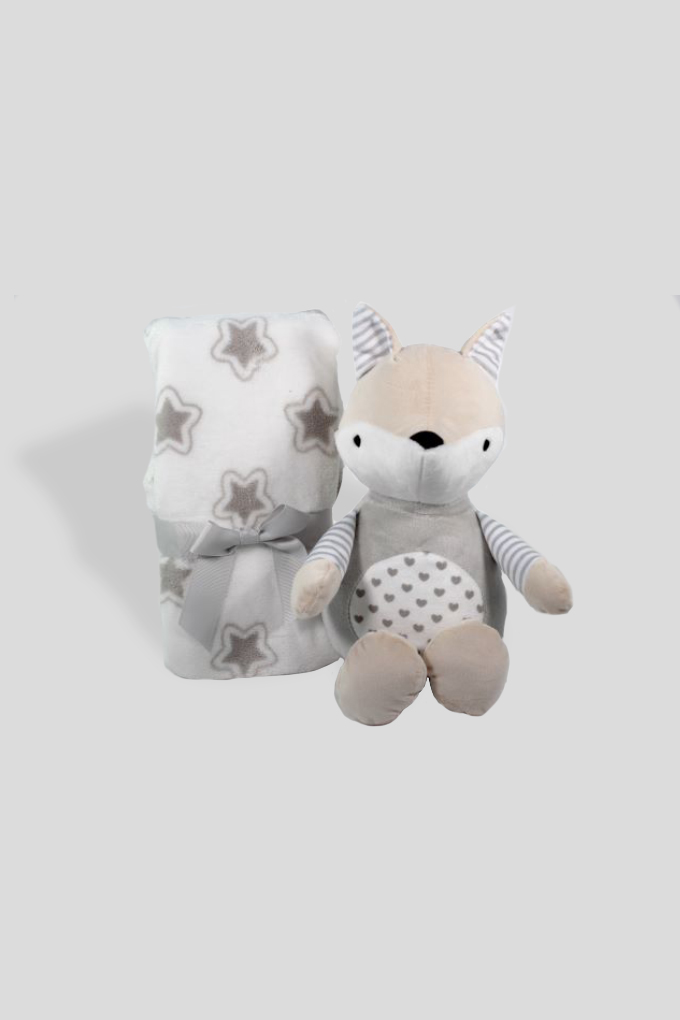 21486 Teddy + Blanket Baby Set