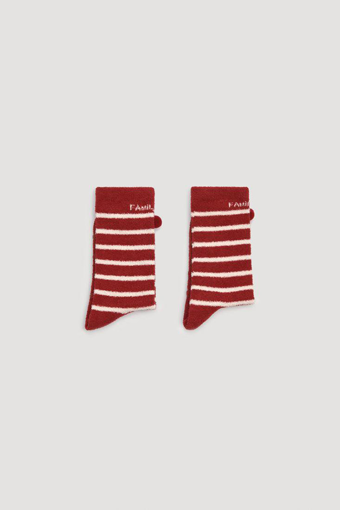 Non-slip Socks Reindeer w/ Pompom