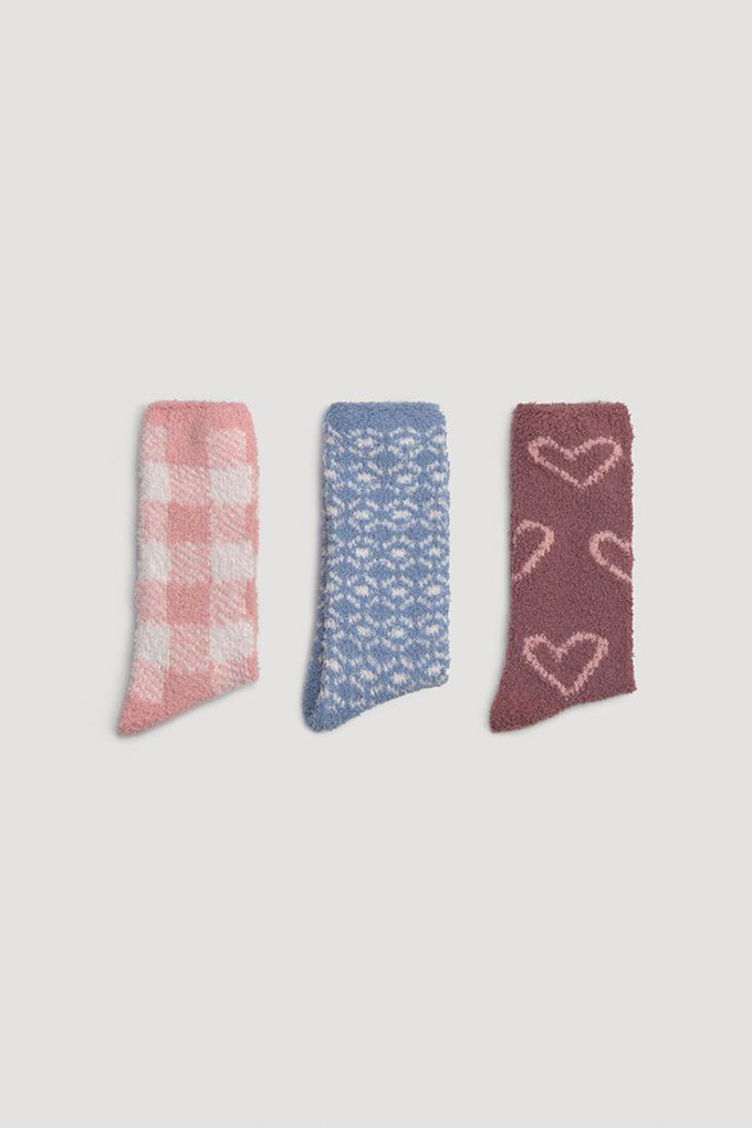 Woman Flannel Printed Socks