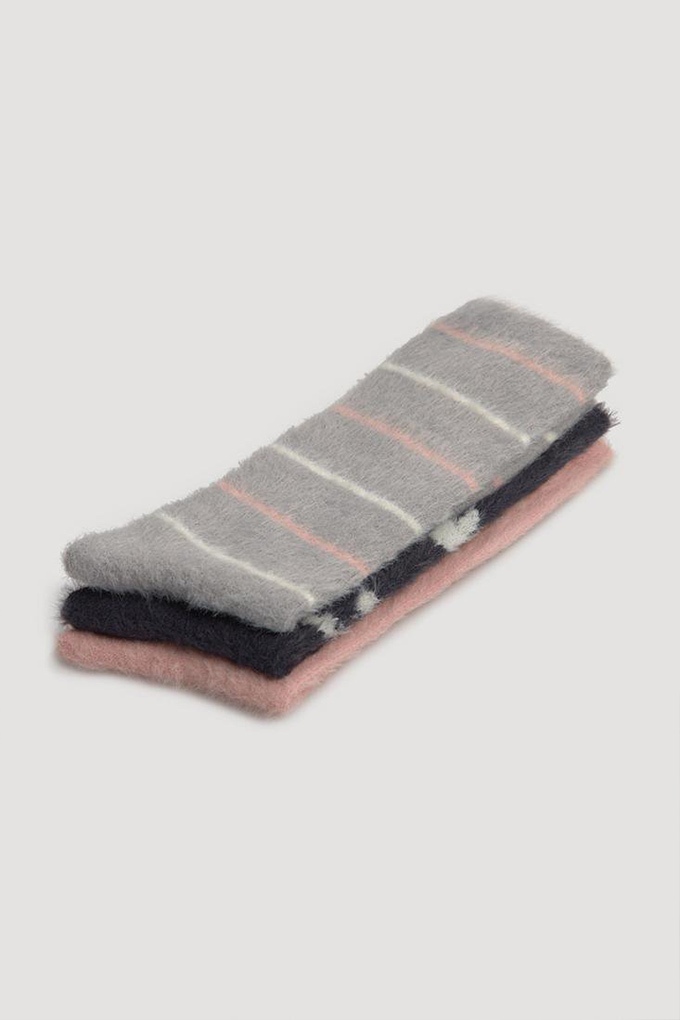 Woman Fur Printed Socks