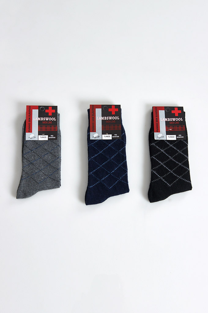 Man Wool Assorted Printed Socks
