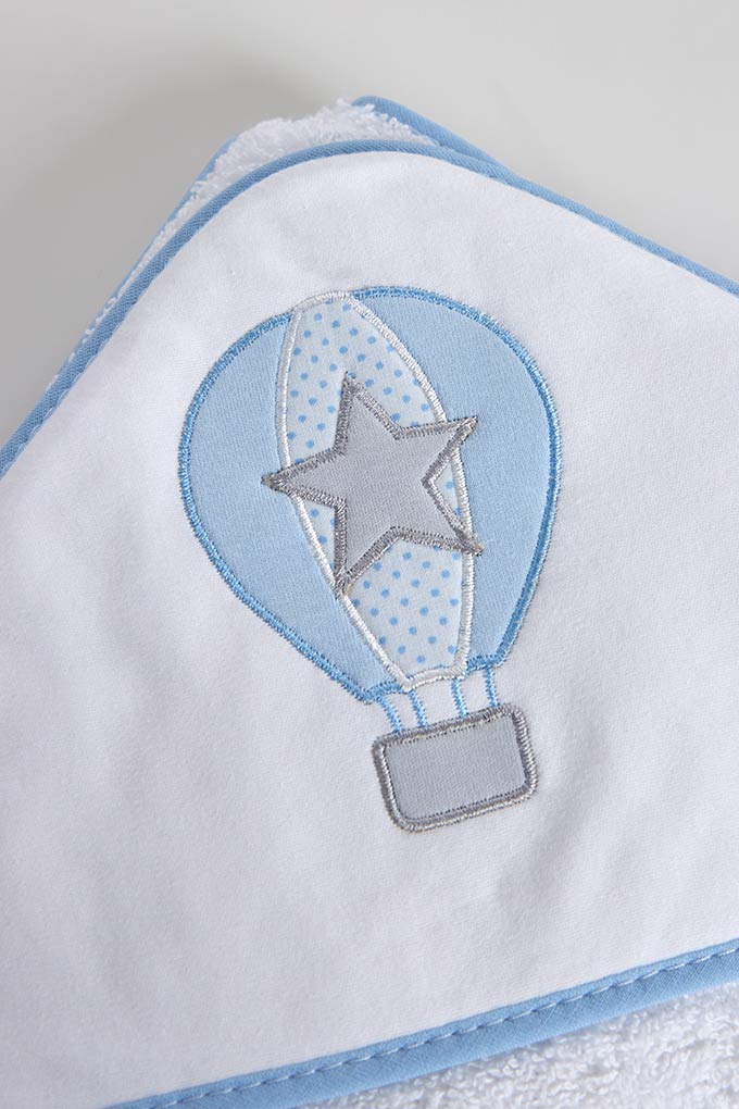Hot Air Balloon Embroidered Baby Towel