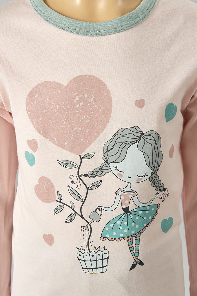 Lovely Girl Girl Printed Pyjama Set