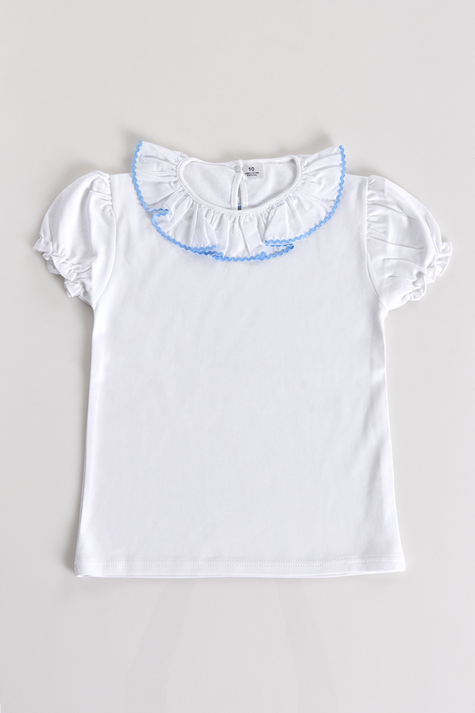 Girl T-shirt w/ Frill Collar
