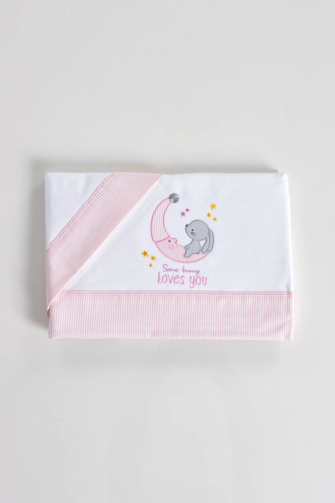 Assorted Embroidered Cotton Baby Sheets Set