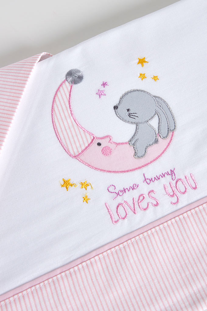 Assorted Embroidered Cotton Baby Sheets Set