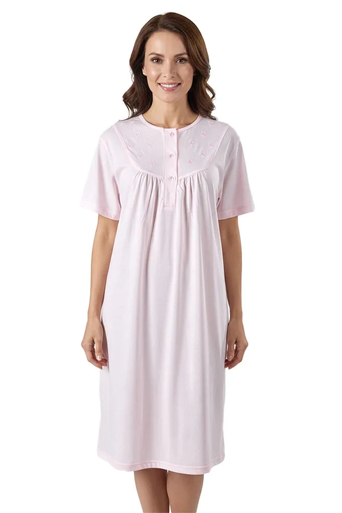 Woman Embroidered Nigh Shirt