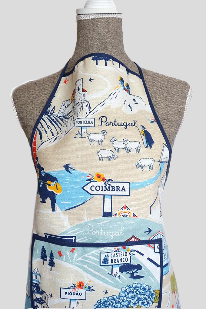 Paths of Portugal Printed Twill Kitchen Aprons
