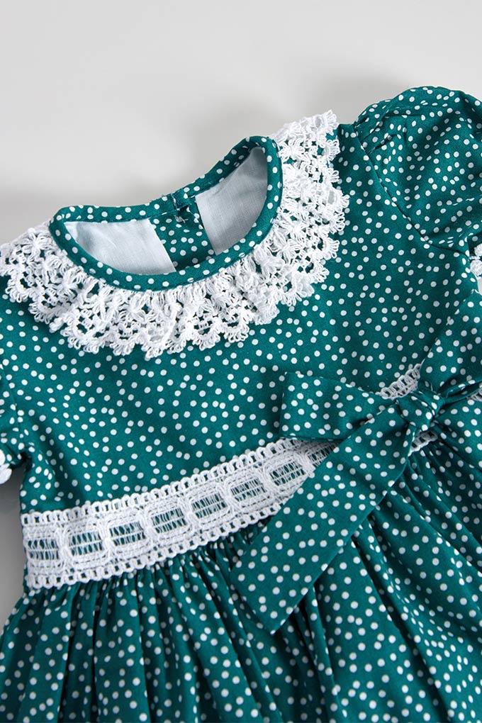 Printed Laced Dress
