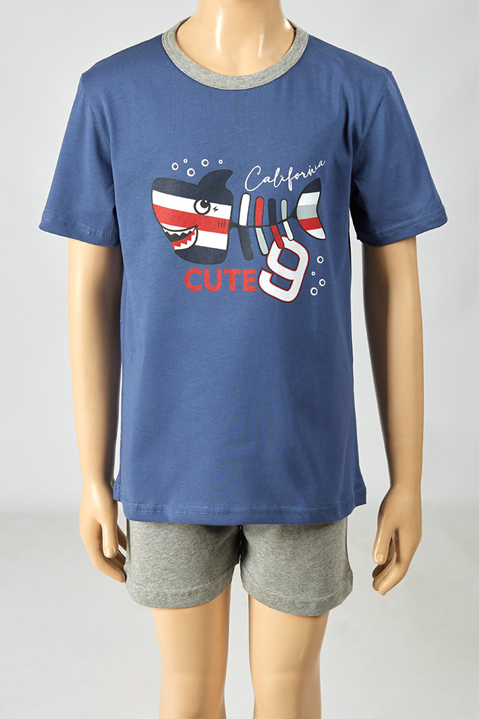 California Boy Printed Short Sleeve Pyjama Set