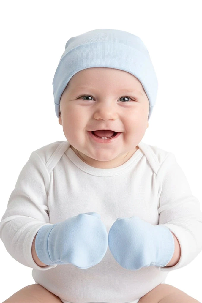 Gloves + Beanie Basic Baby Set
