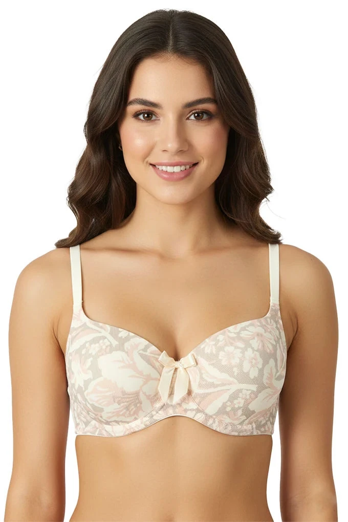 01LOW05 Cup B Underwire Printed Bra