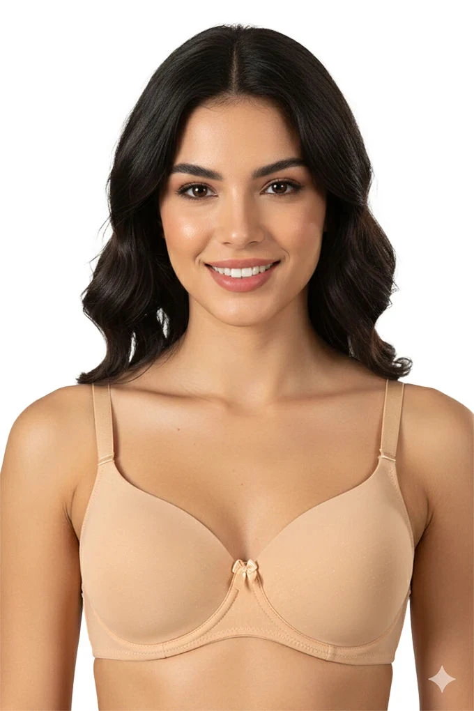 117668 Cup B Shiny Jacquard Bra
