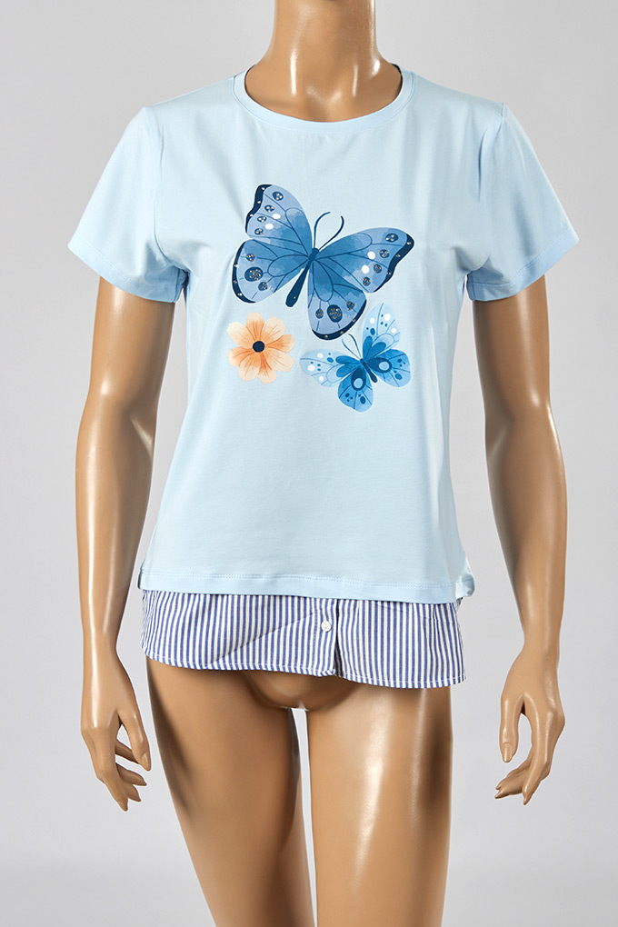 Butterfly Woman Printed T-Shirt