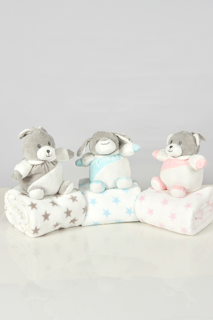 Little Stars Teddy + Blanket Set