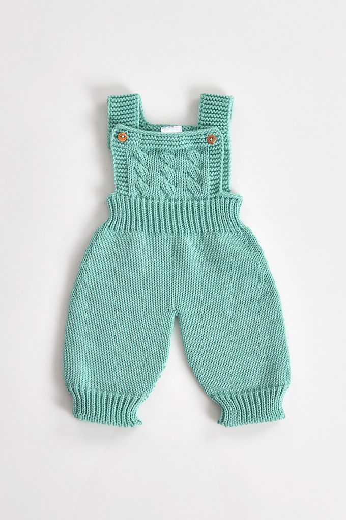 Braid Knitted Baby Romper