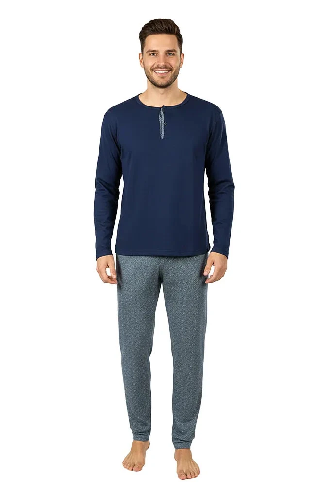 Man Printed Thermal Pyjama Set