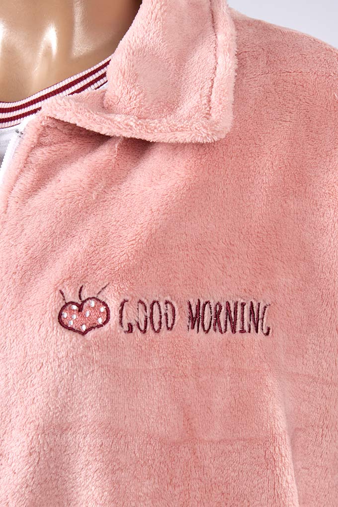 Pijama 3 Peças Estampado Cardado Senhora Good Morning_7