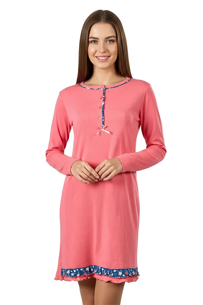 3055 Woman Thermal Printed Nighshirt