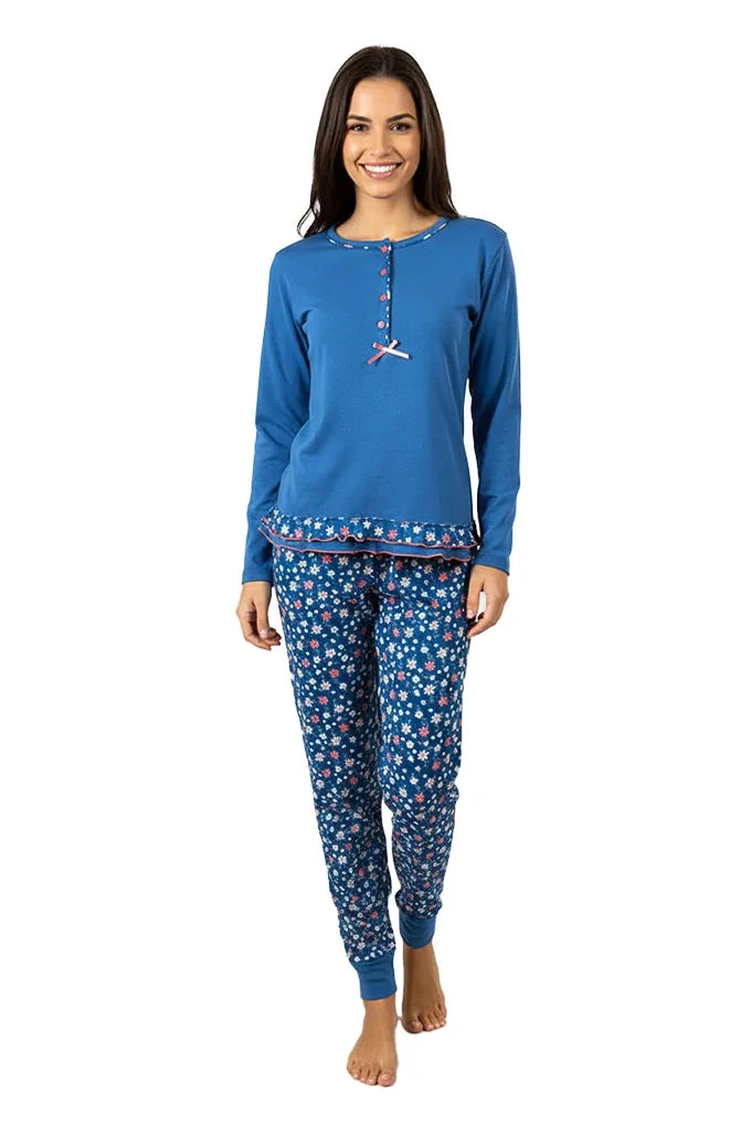 3056 Woman Thermal Printed Pyjama Set