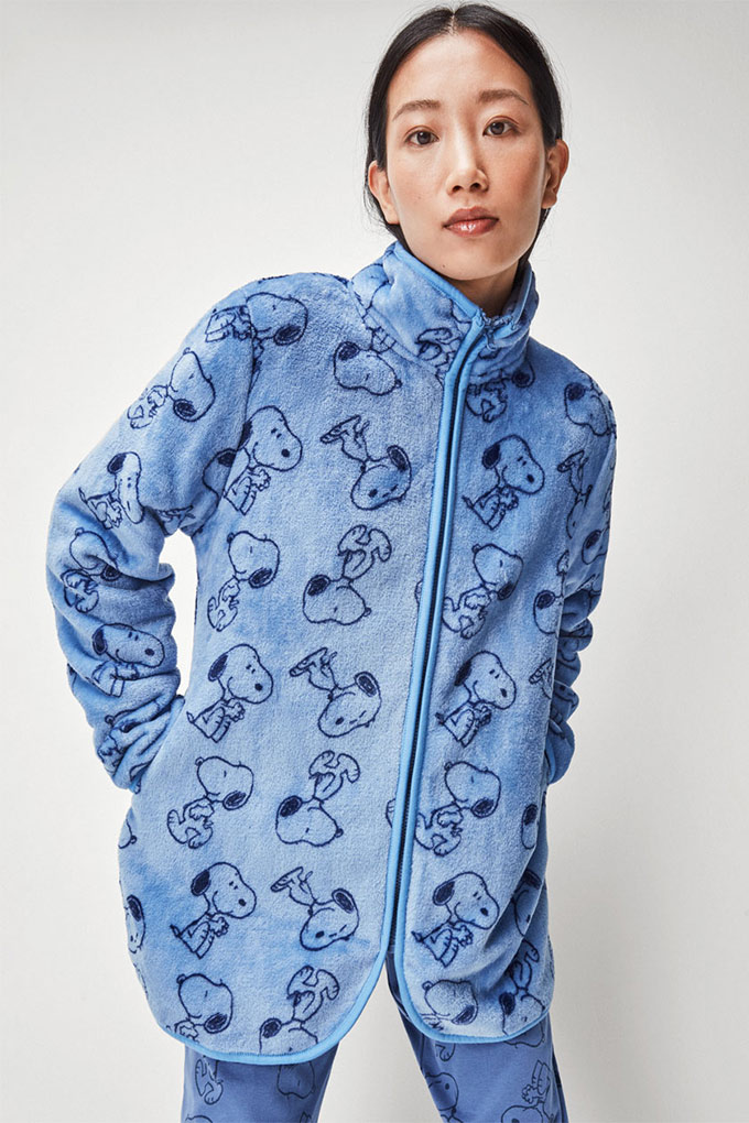 Snooppy Woman Printed Coral Jacket