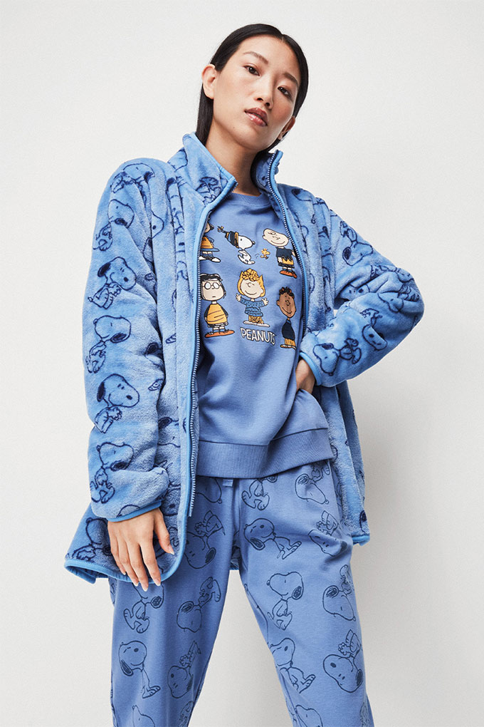Snooppy Woman Printed Coral Jacket