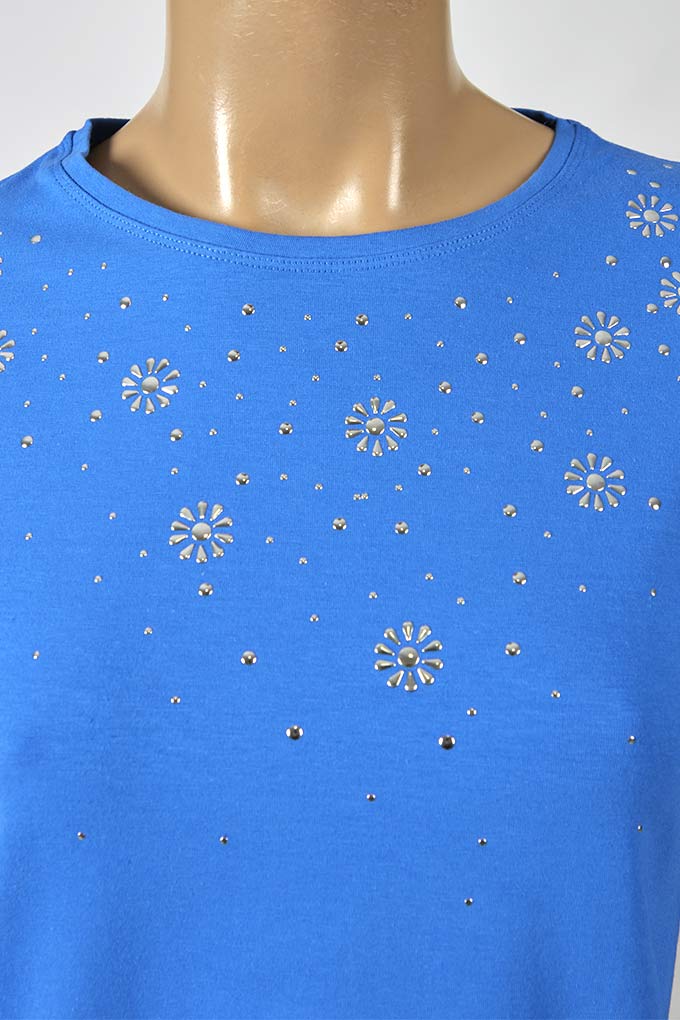 Flowers Woman Thermal Sweater w/ Sparkles