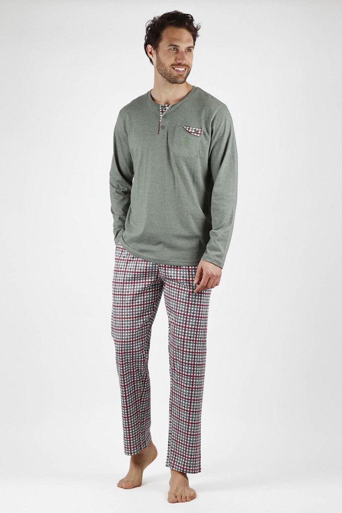 Pijama Carcela Bordado Homem 56581_1