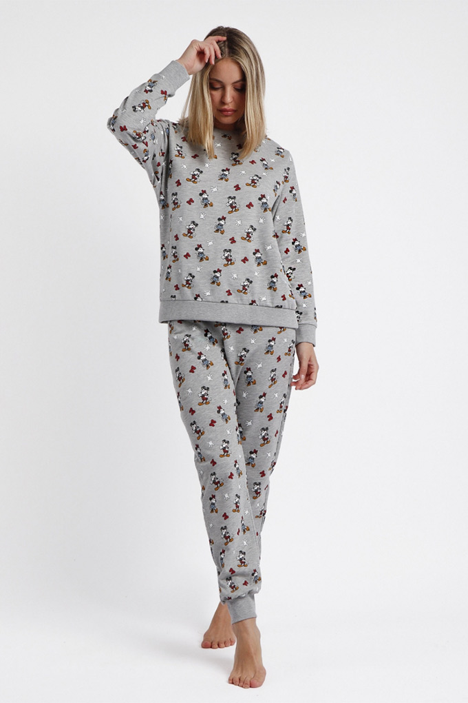 Pijama Cardado Estampado Senhora Minnie_1