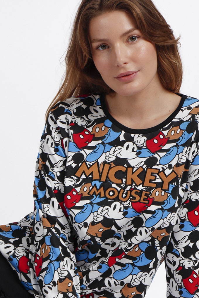 Pijama Estampado Senhora Mickey Mouse_2