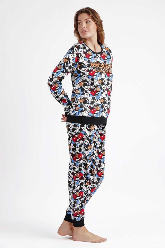 Pijama Estampado Mujer Mickey Mouse