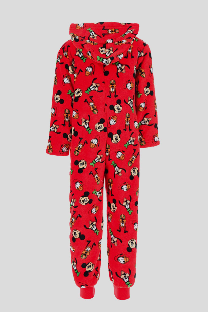 Macacão Pijama Coralina Estampado Menino Mickey_4