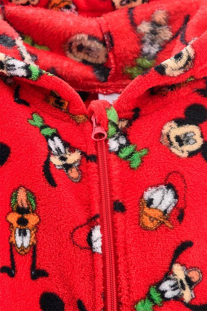 Macacão Pijama Coralina Estampado Menino Mickey