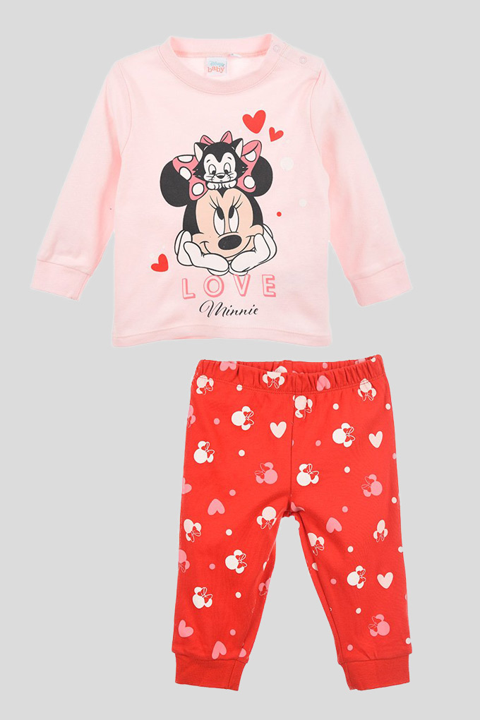 Pijama Estampado Cardado Menina Minnie